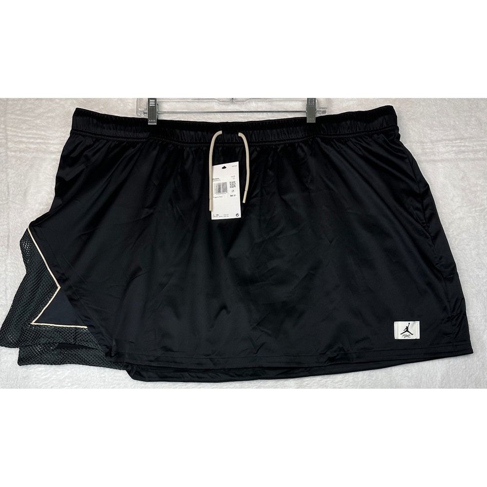 NWT Jordan Flight Skort Womens 3X Black Loose Fit Drawstring